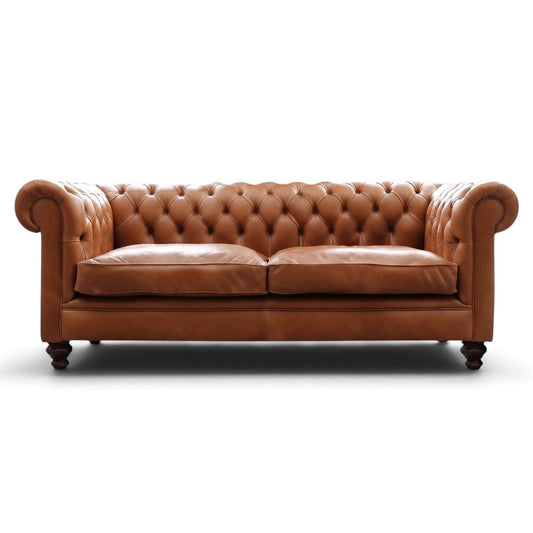 Judge 4 Seater Leather Chesterfield