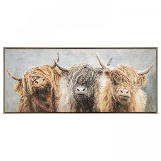 Three of a Kind Framed Canvas