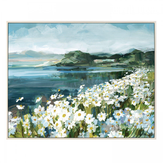 Wild Daisy Bay Framed Canvas