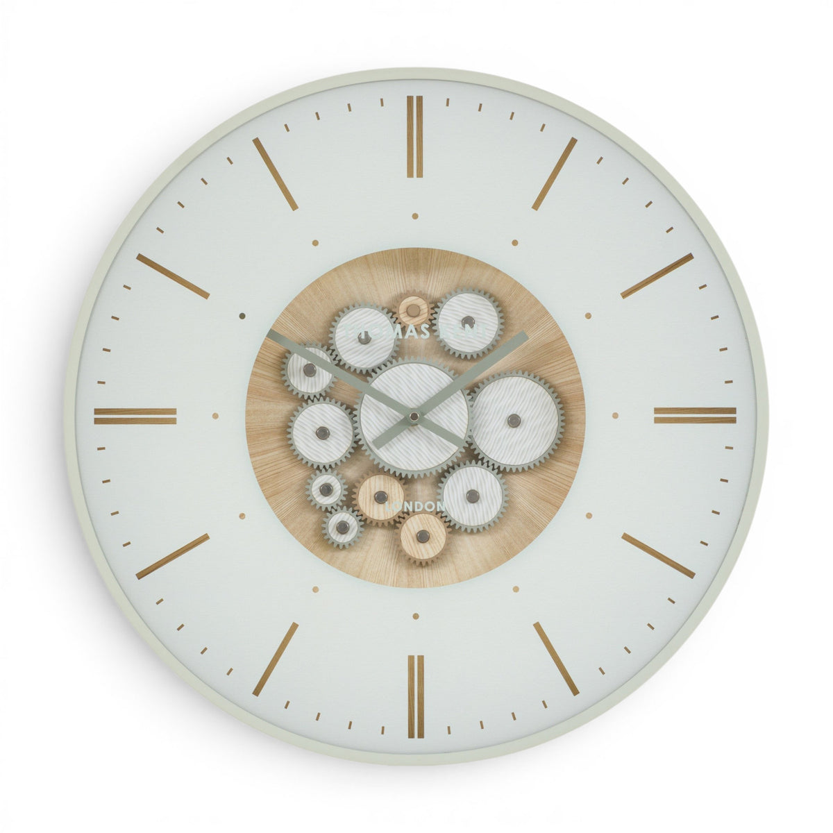 Clocksmith Wall Clock Cog Ivory
