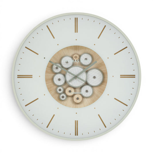 Clocksmith Wall Clock Cog Ivory