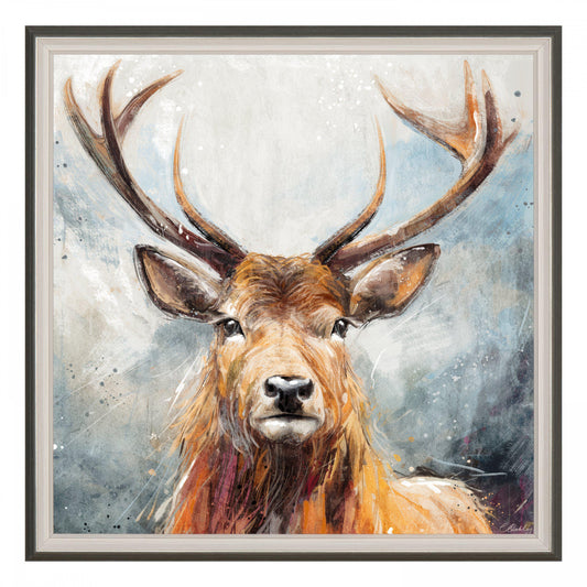 Looking On Small Framed Canvas