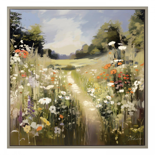 Wildflower Wander Framed Canvas