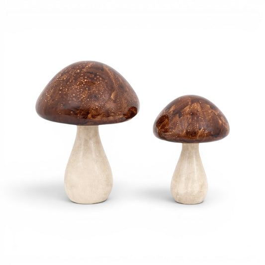 Resin Mushroom Set of 2
