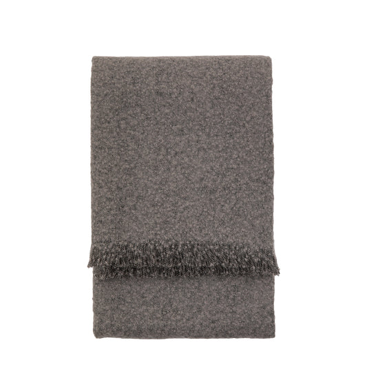Melange Acrylic Throw Dark Grey