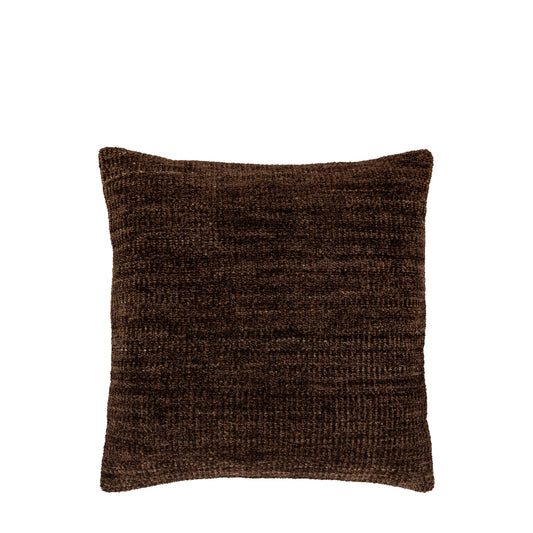 Kendal Chenille Cushion Brown