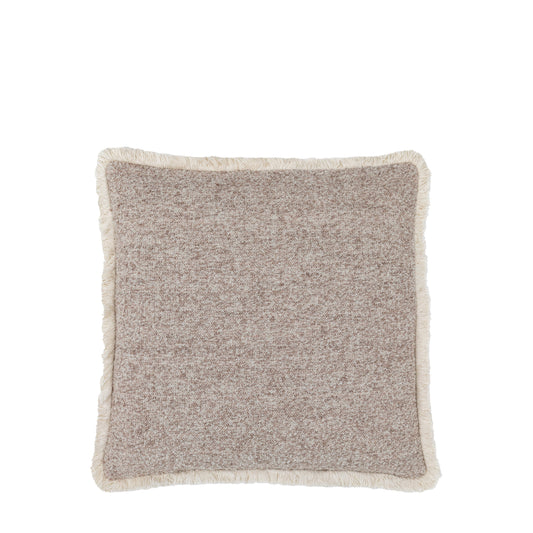 Woodleigh Fringe Cushion Stone