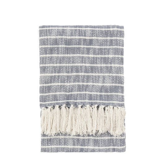 Melford Stripe Throw Ink