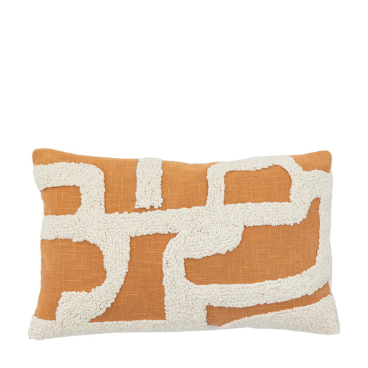 Kalho Embroidered Cushion Apricot