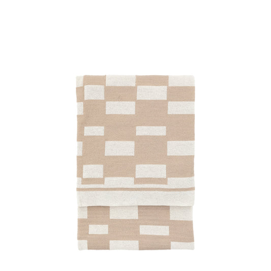 Lohko Knitted Throw Taupe