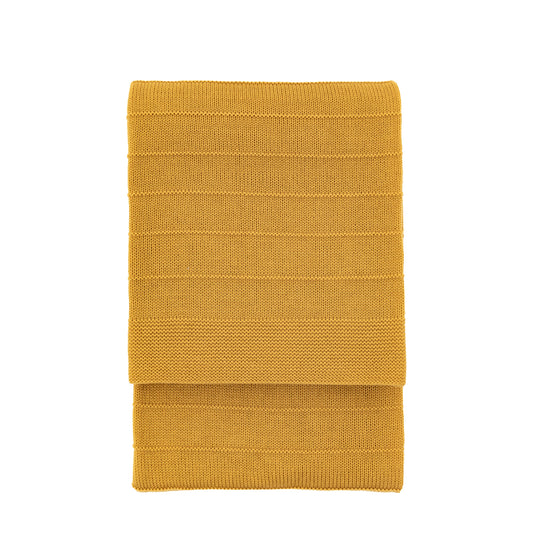 Florence Knit Throw Mustard