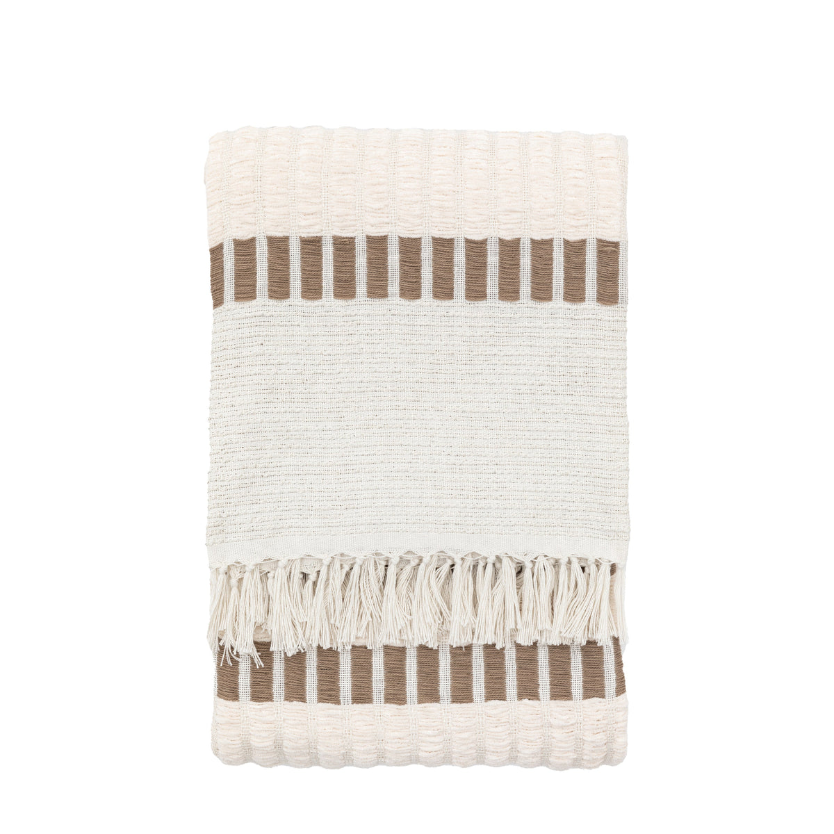 Longshaw Woven Throw Natural