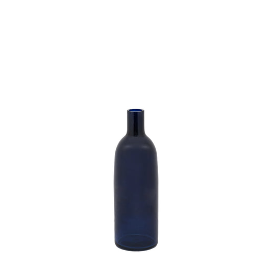 Santo Glass Bottle Vase Ink Small