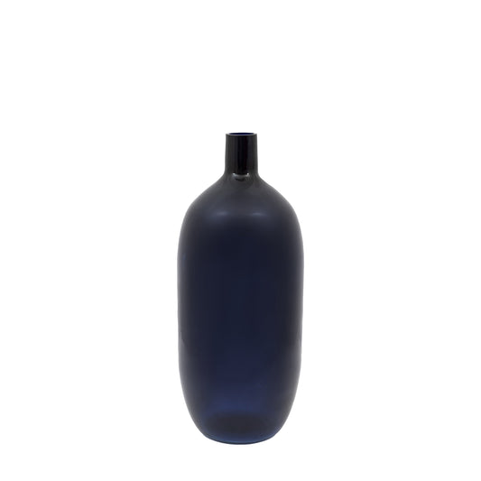 Santo Glass Bottle Vase Ink Large