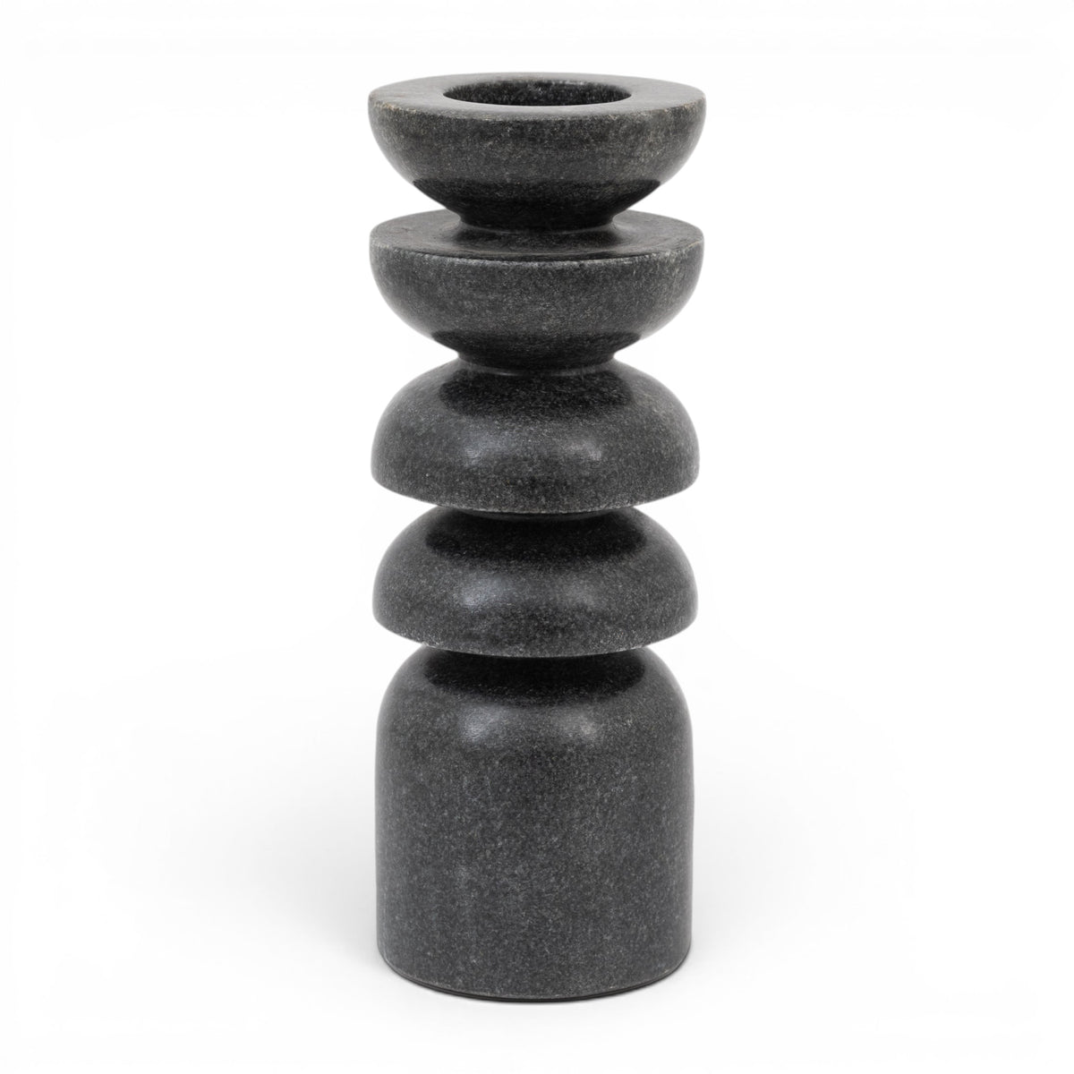 Azuaga Marble Tealight Candlestick Grey