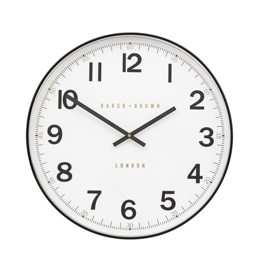 Whitby Wall Clock Black