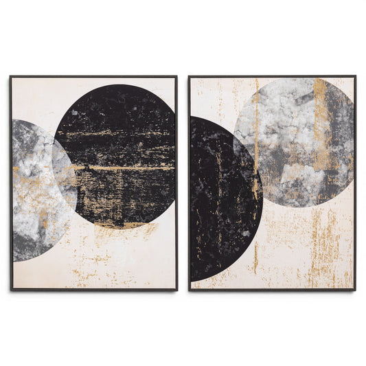 Orbit Framed Canvas Set of 2
