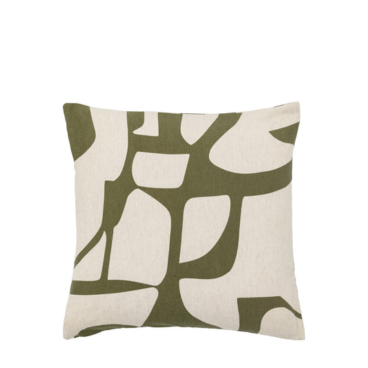 Skara Graphic Cushion Olive