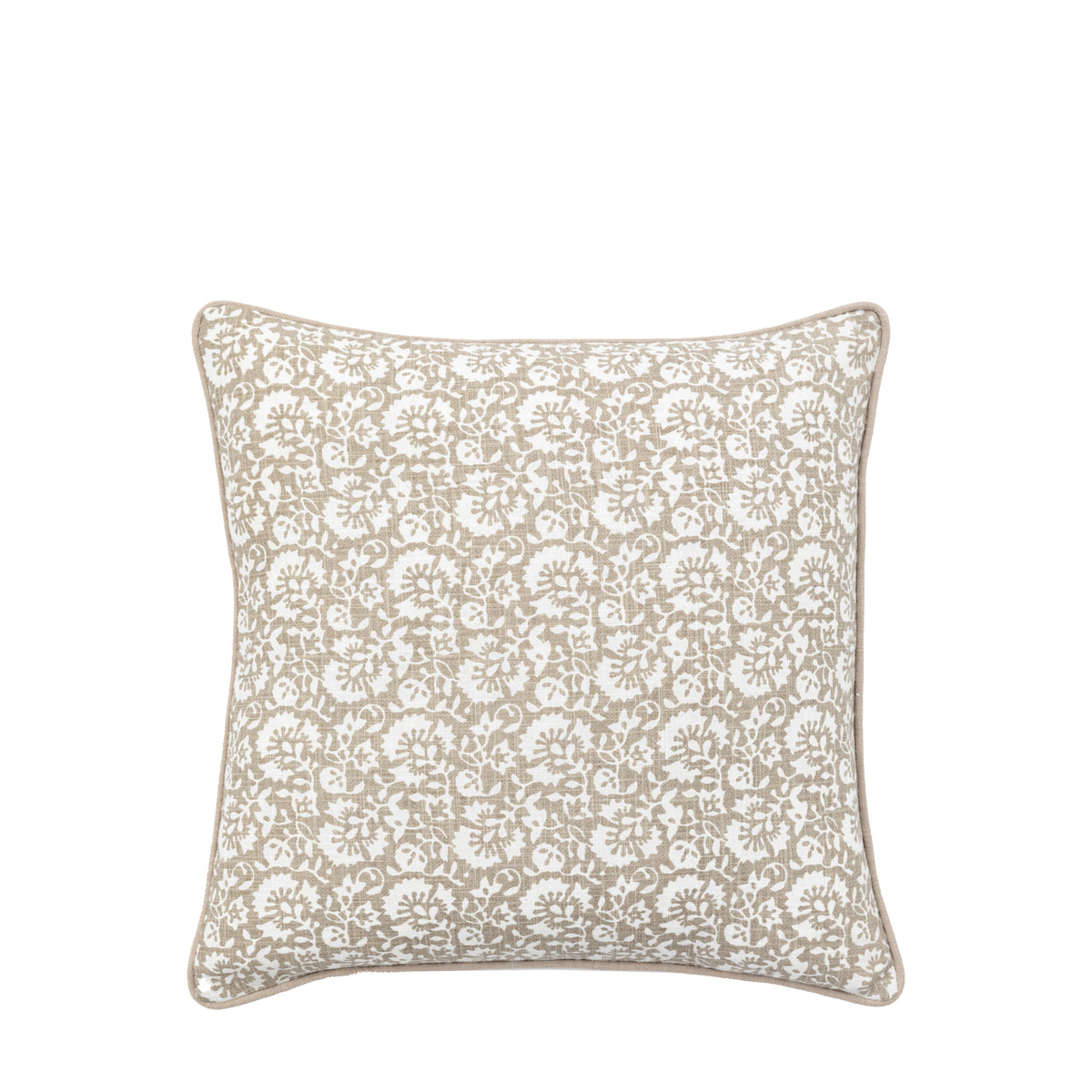 Morley Floral Cushion Taupe