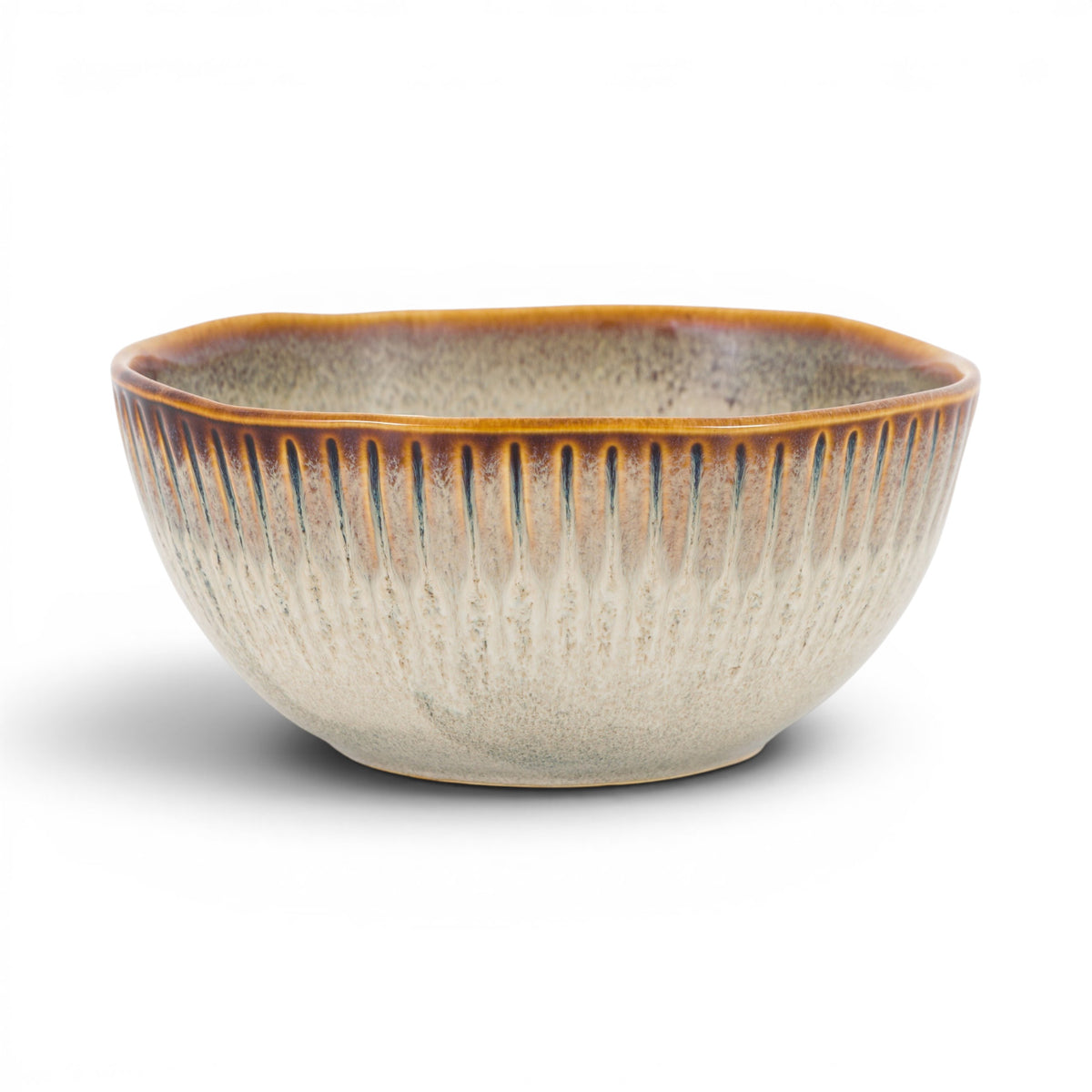 Organic Ridged Bowl Stone 4pk