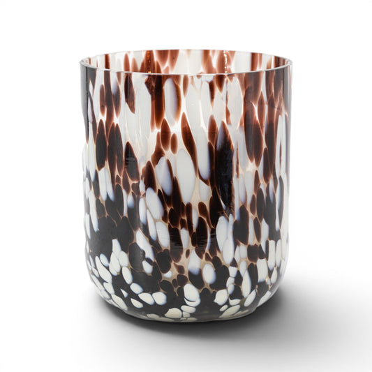 Confetti Candle Brown Large Peony Musk