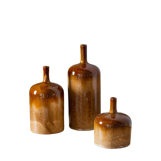 Vormark Set of 3 Ornaments Brown