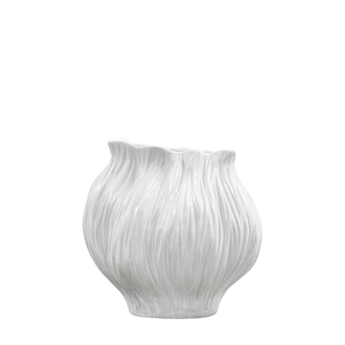 Flora Vase Medium White