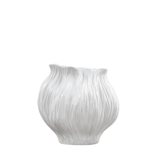 Flora Vase Medium White