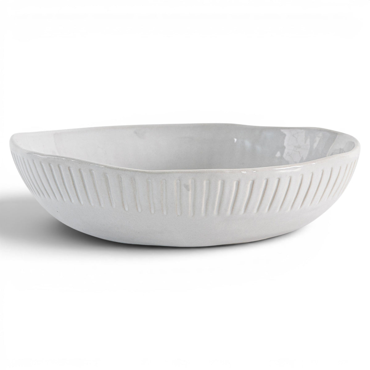 Organic Ridged Pasta Bowl White 4pk