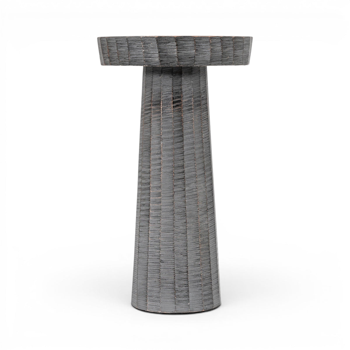 Enya Candlestick Small Antique Grey