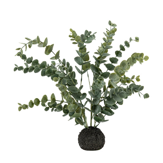 Faux Eucalyptus in Soil Grey Green