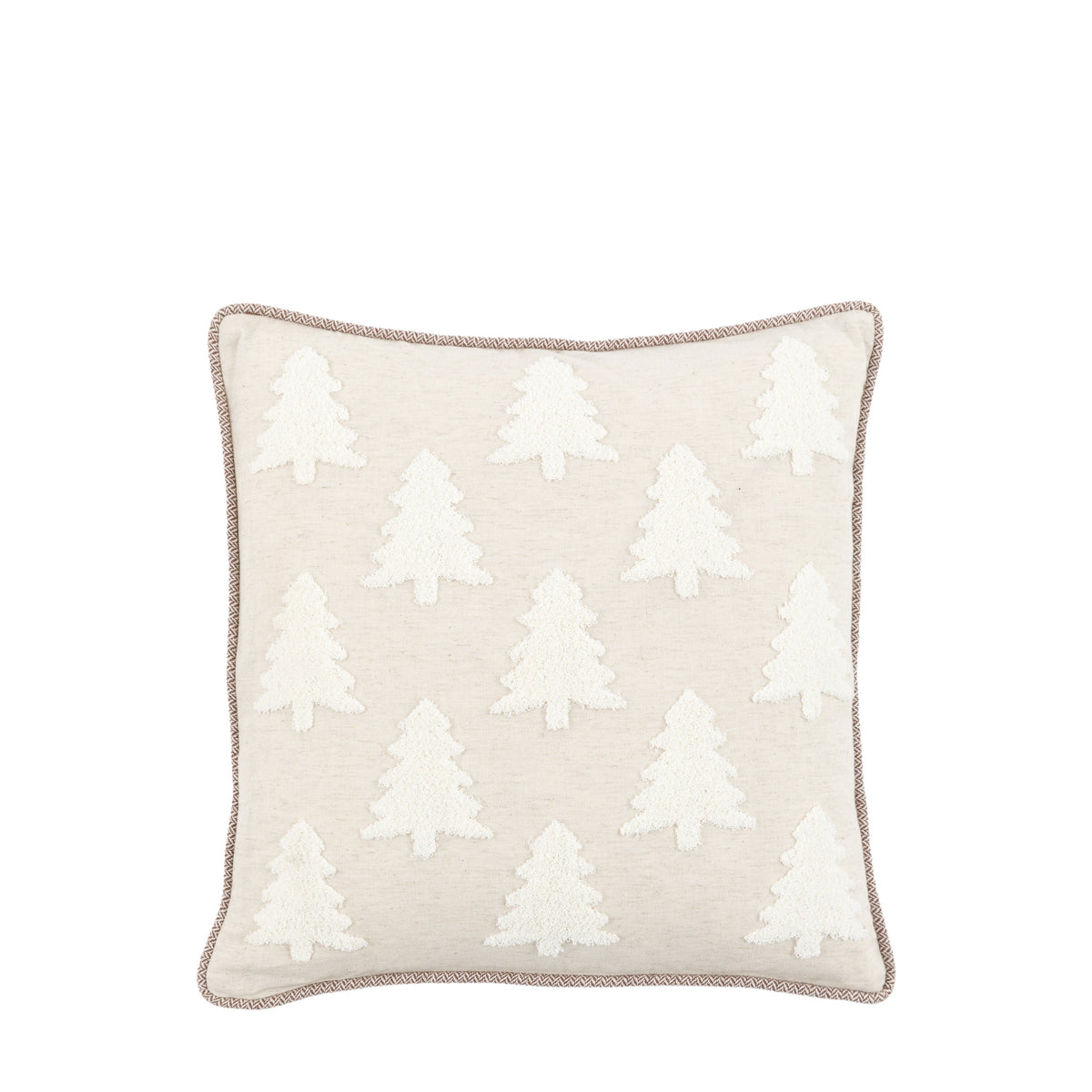 Woodland Embroidered Tree Cushion