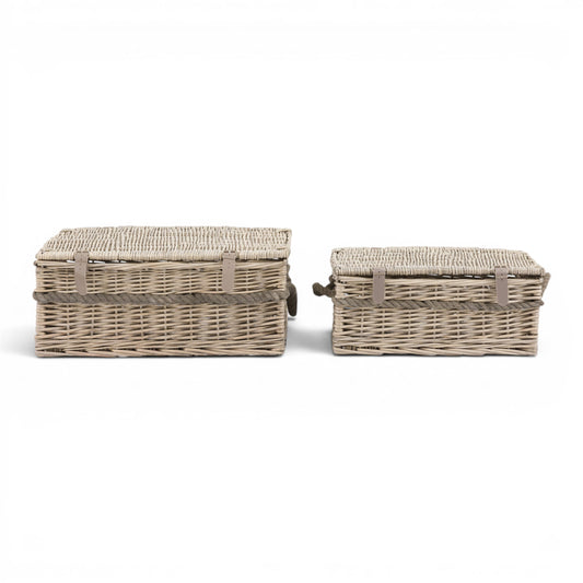 Rivra Lidded Baskets Natural Set of 2