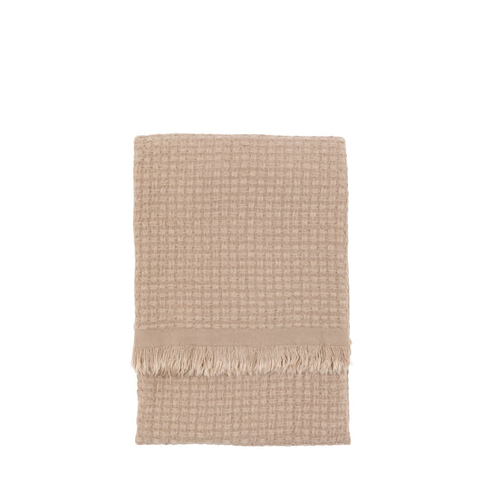 Soft Touch Waffle Throw Natural