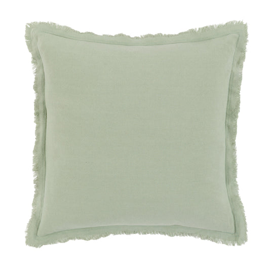 Linen Look Cushion Sage 2pk