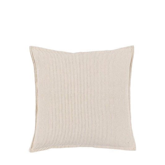 Fairford Woven Stripe Cushion Cream