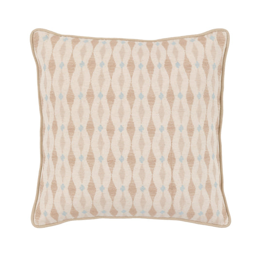 Sierra Ikat Embellished Cushion Natural