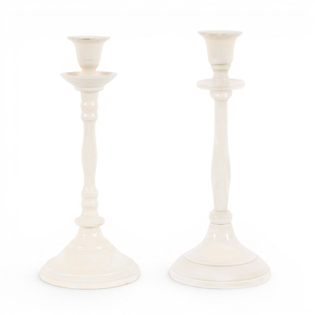 Altea Candlesticks Cream Set of 2
