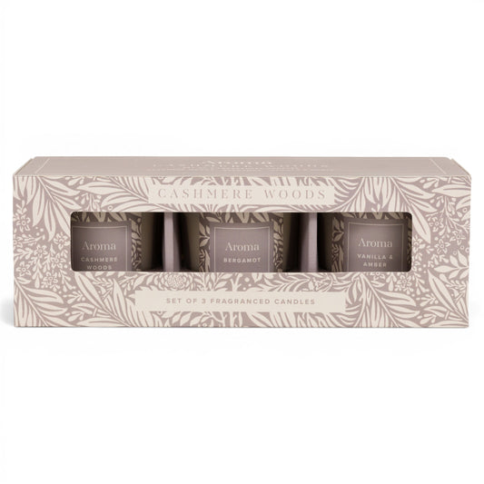 Cashmere Woods Candles Set of 3