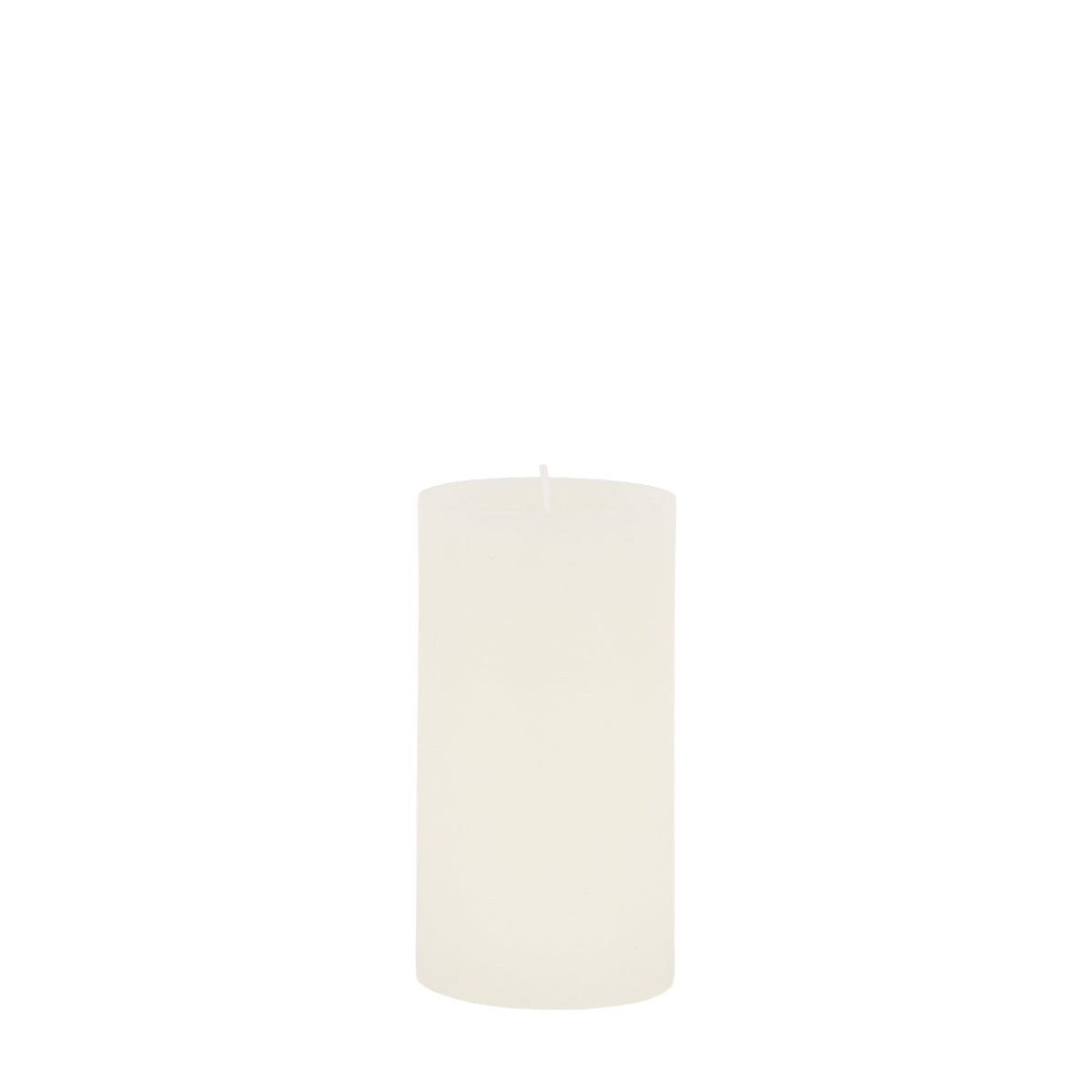 Pillar Candle Rustic White 2pk Small