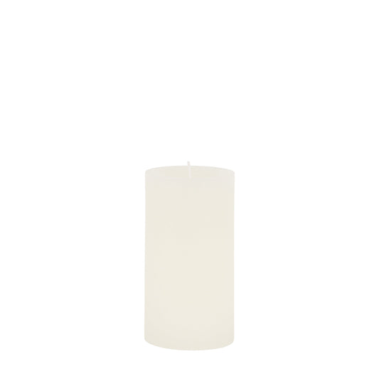 Pillar Candle Rustic White 2pk Small