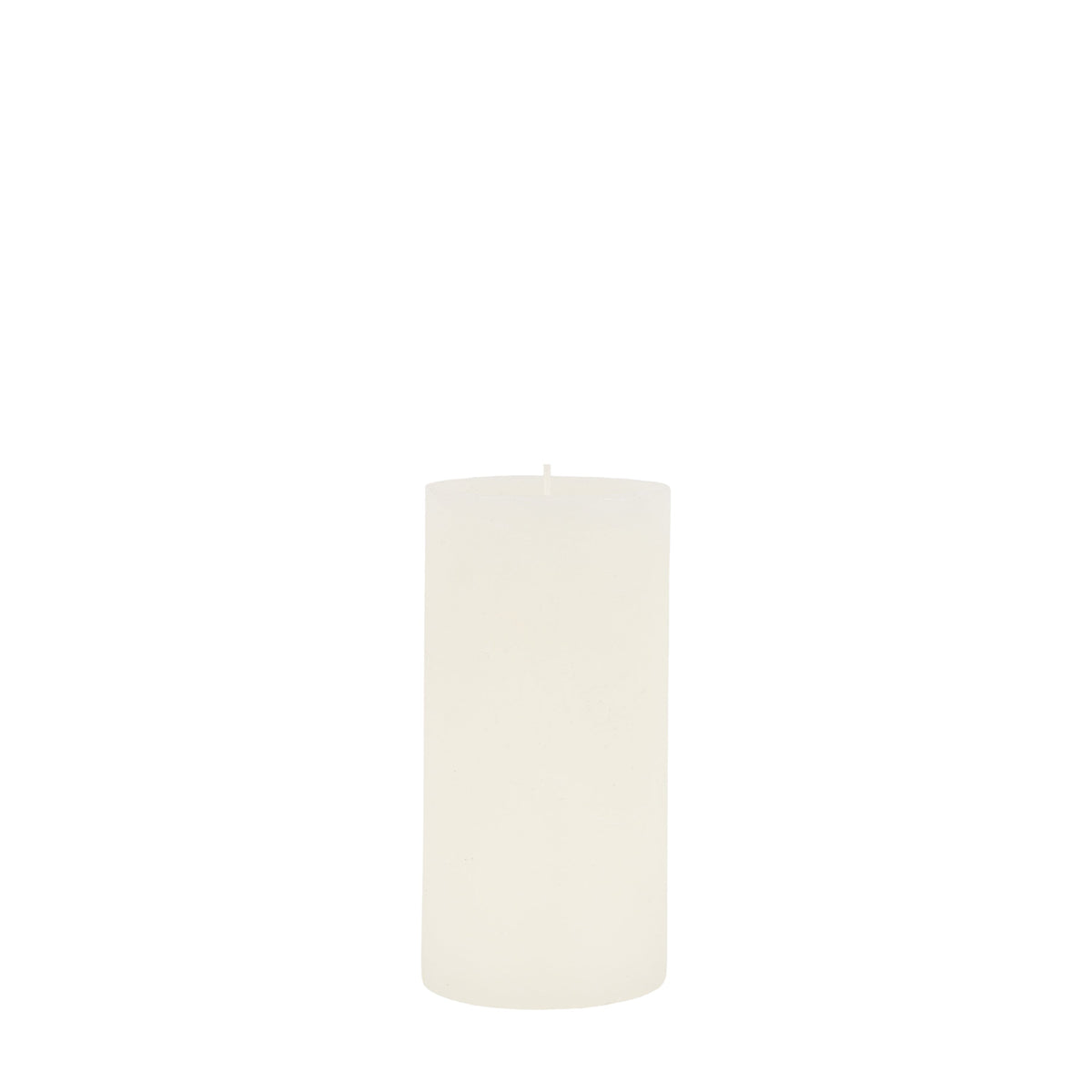 Pillar Candle Rustic White 2pk Large