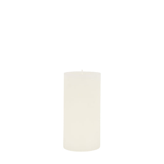 Pillar Candle Rustic White 2pk Large