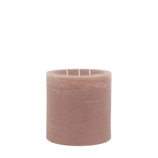 Pillar Candle Rustic Taupe