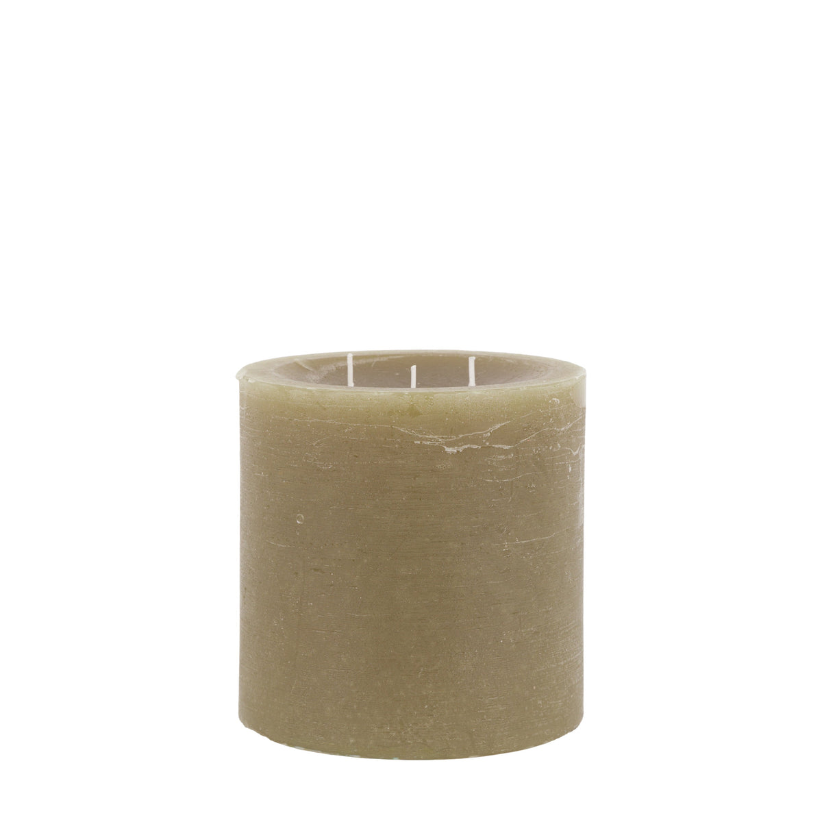 Pillar Candle Rustic Olive Large