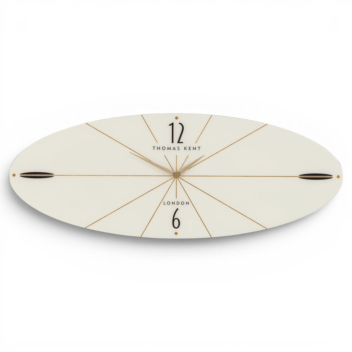 Greenwich Ellipse Wall Clock Snow White