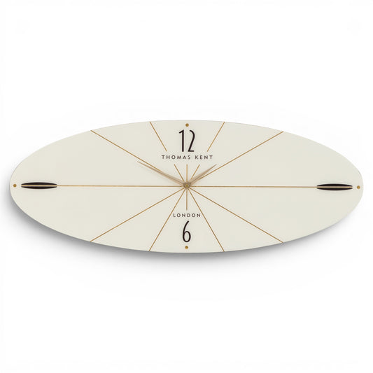 Greenwich Ellipse Wall Clock Snow White