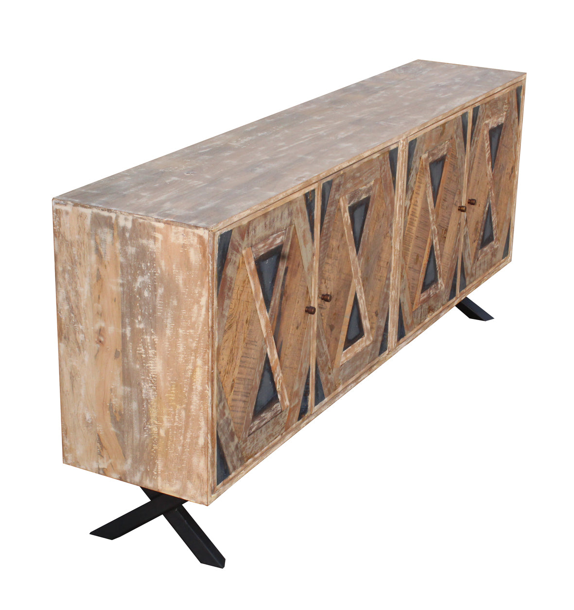 Accentra Geometric 4 Door Sideboard - Pieces For Places