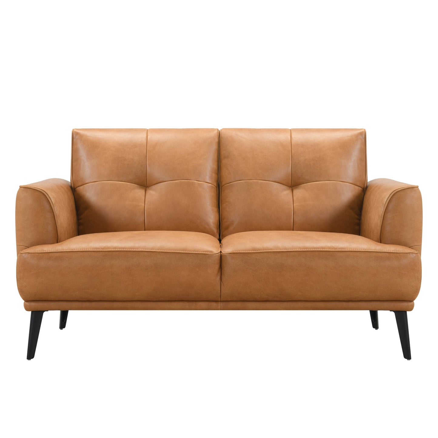 Jia 2 Seater Tan Leather Sofa
