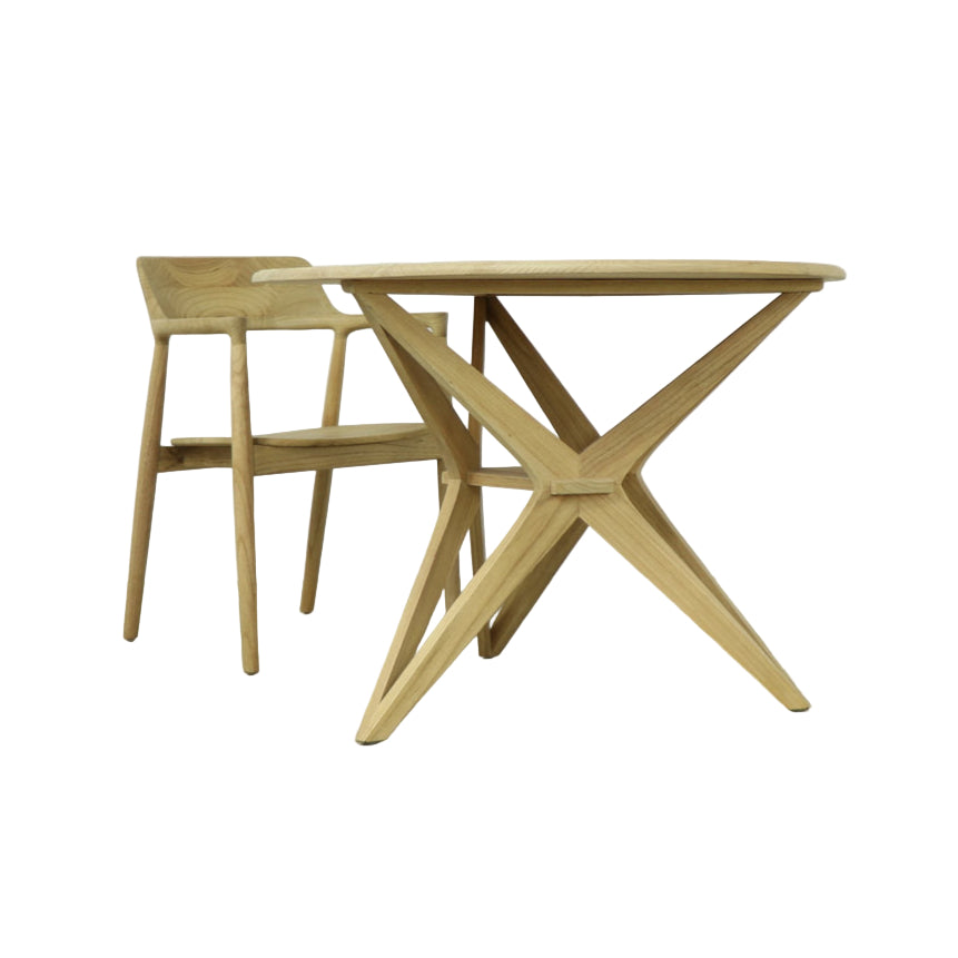 Coast 100cm Round Dining Table & Chair Set - Pieces For Places